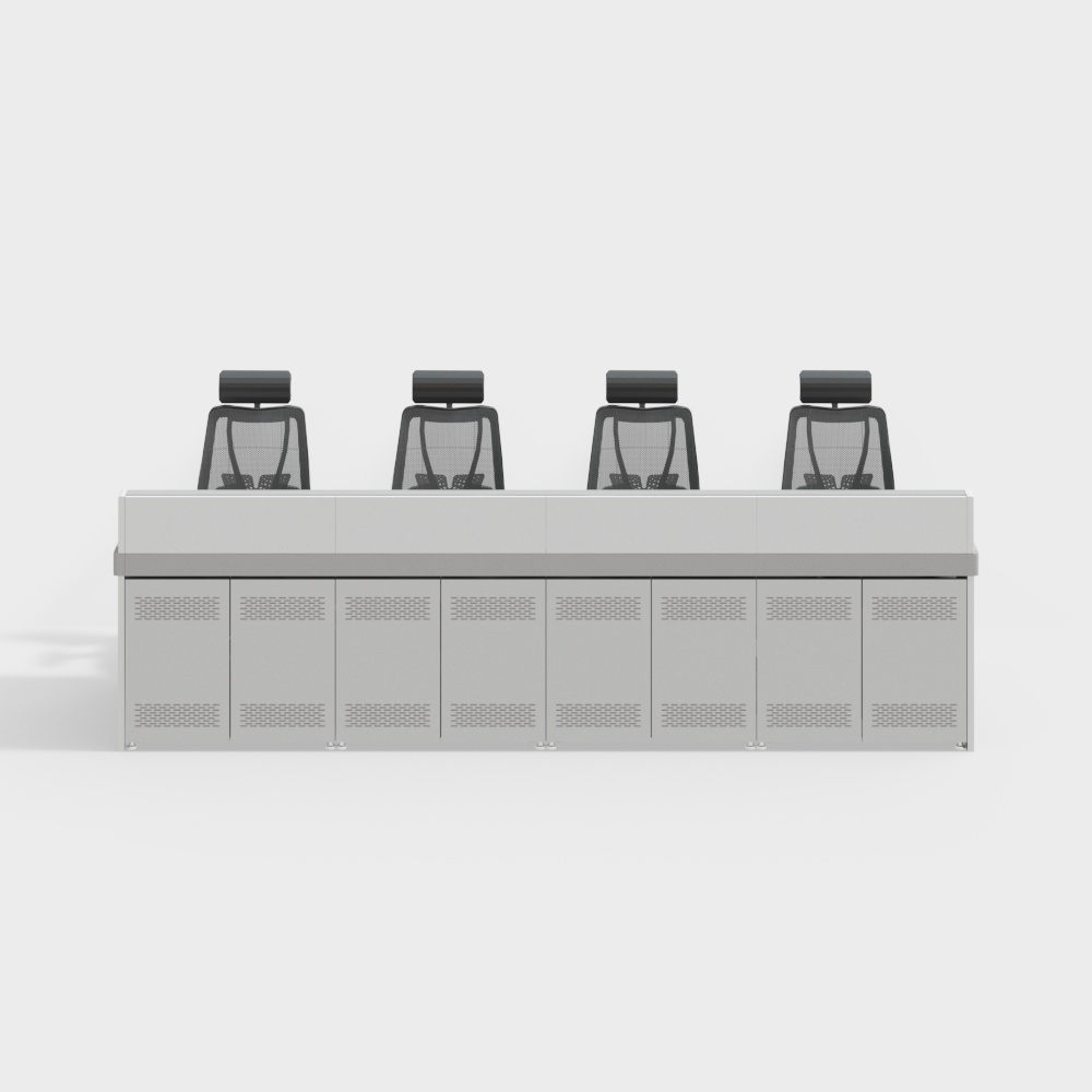 Monitoring room table and chair combination