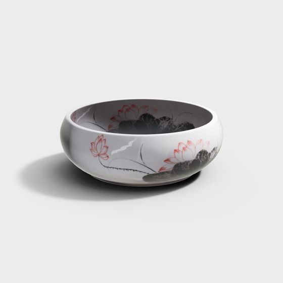 Lotus Elegance Bowl 3D model for Creative Projects
