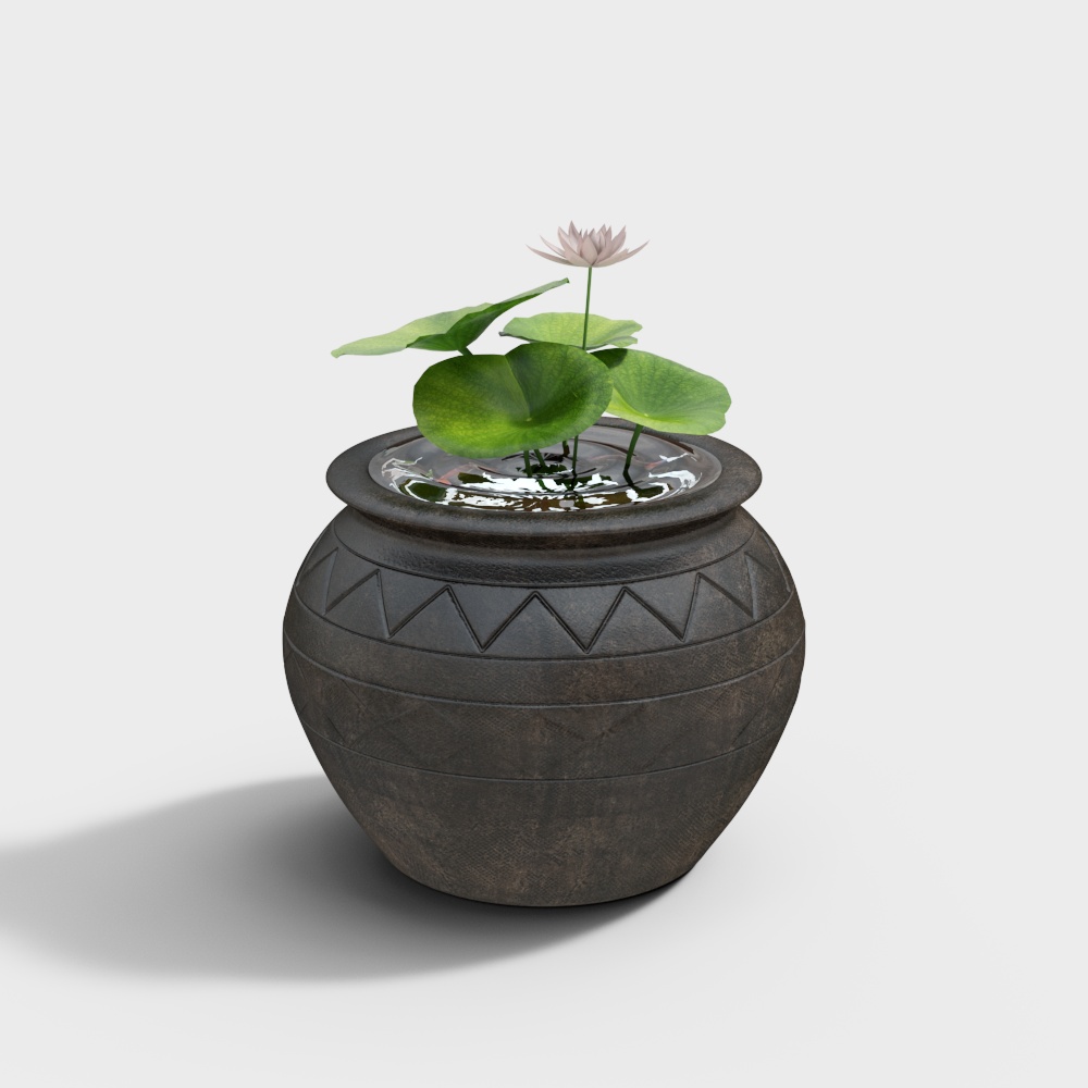 Lotus Pond Vase 3D model