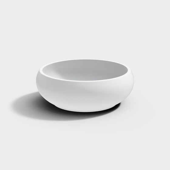 Elegant Low-Poly Bowl 3D model