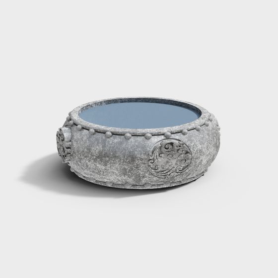 Exquisite Stone Bowl 3D model