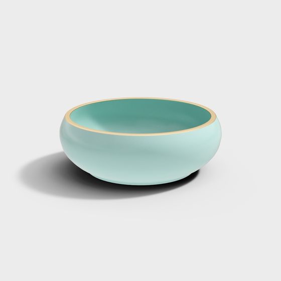 Tranquil Lakeside Bowl 3D model for Creative Projects