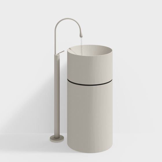 Подставная раковина в стоящем шкафу