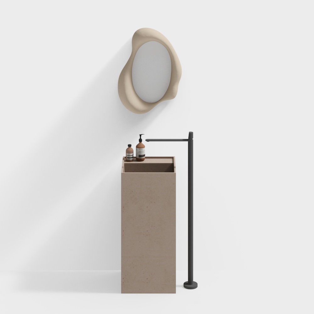 Modern Minimalist Sink 3D model