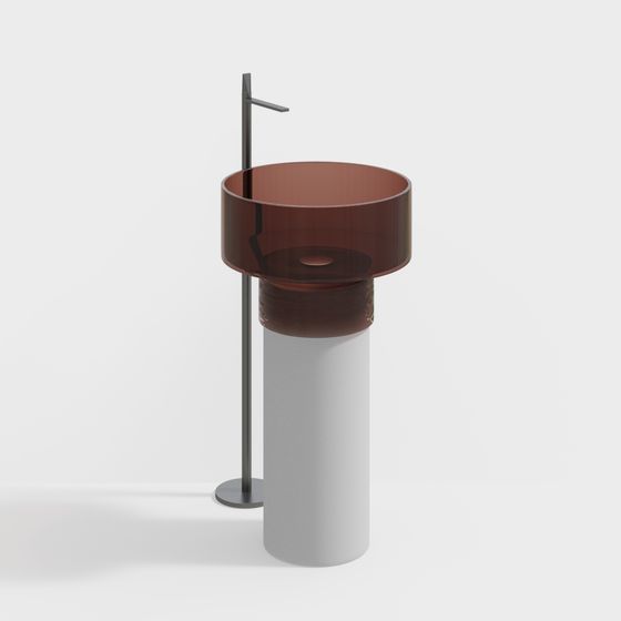 Urban Sink Low-Poly 3D model for Modern Spaces