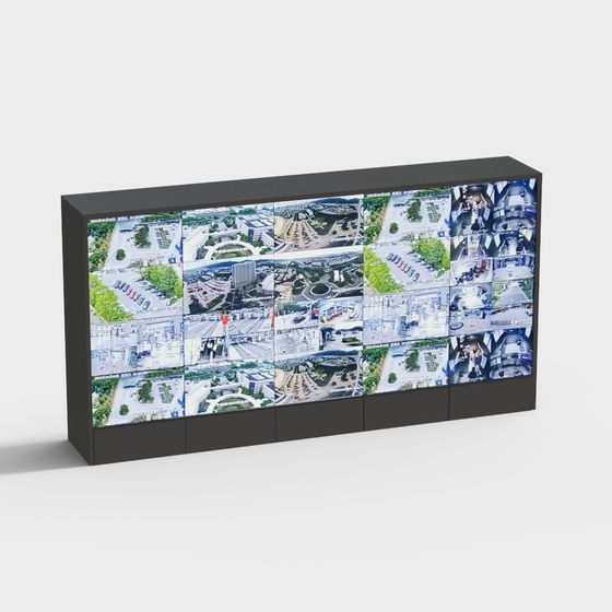 Urban Landscape Puzzle Wall 3D Model