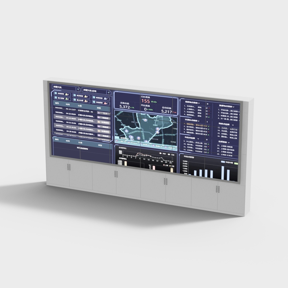 Monitoring room large screen