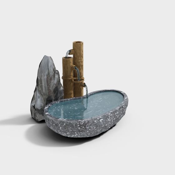 Mountain Stream 3D Model