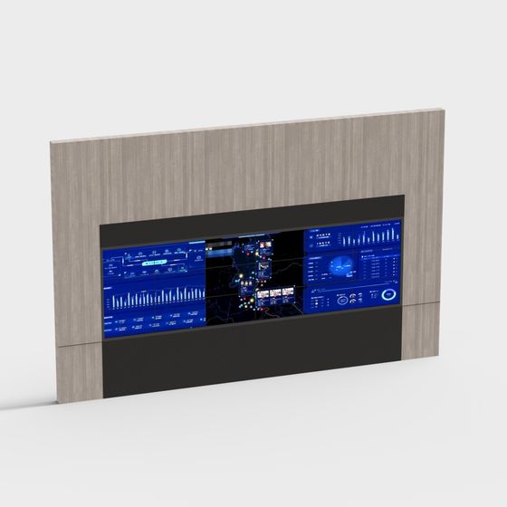 Futuristic Control Console 3D model