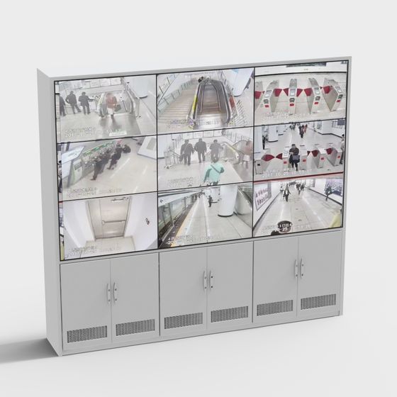 Urban Subway Control Center 3D model