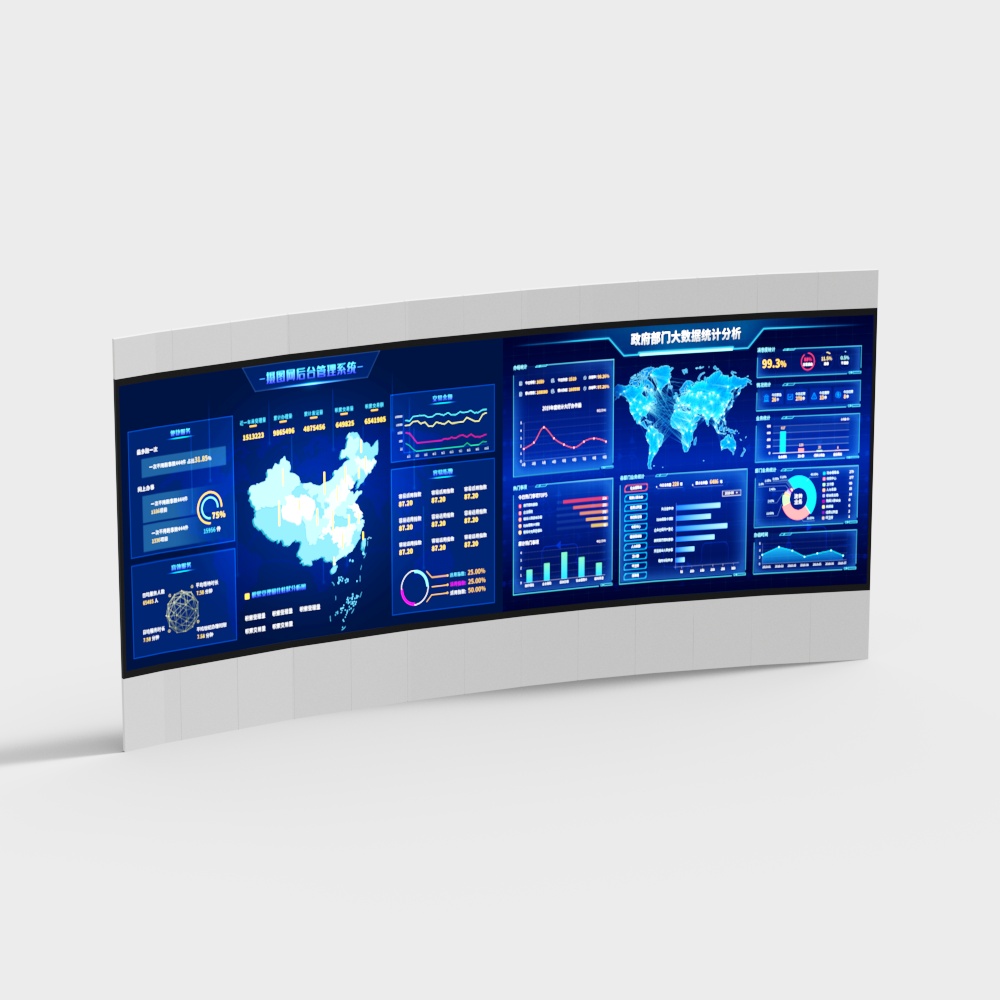 Monitoring room large screen