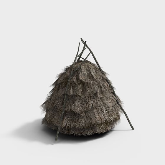 Primitive Hut 3D Model