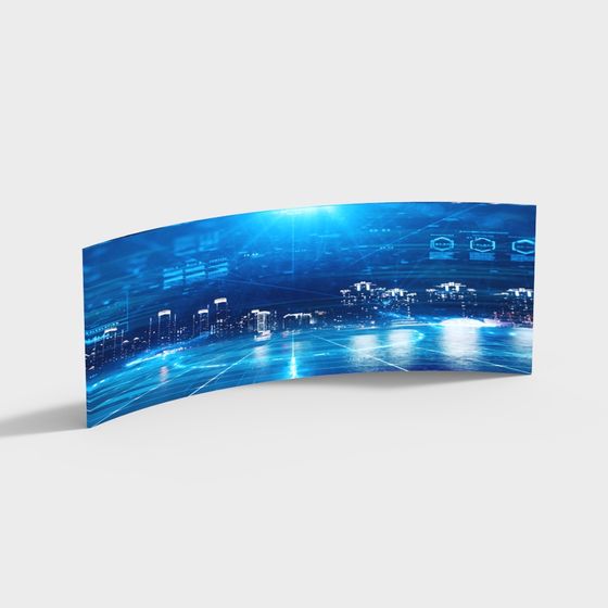 Neon Future City 3D model