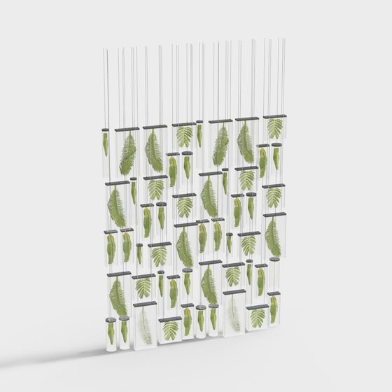 Low Poly Palm Leaf Display 3D model