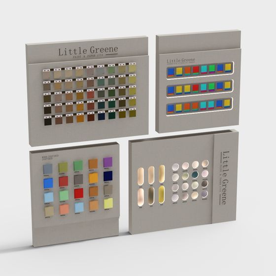 Little Greene 3D model: Vibrant Paint Design