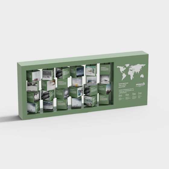 Mur d'affichage d'échantillons