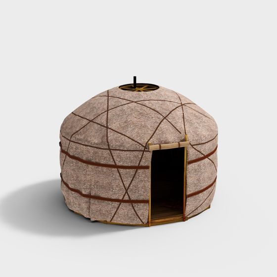 Mystical Mongolian Yurt 3D Model