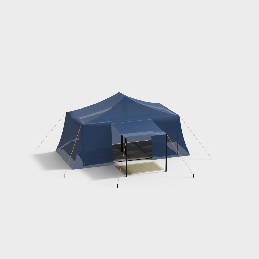 Stylish Camping Tent 3D model
