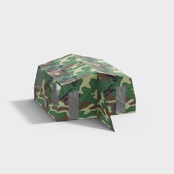Military Tent 3D Model for Engaging Spaces