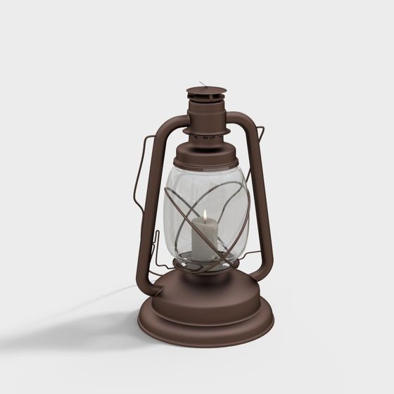Nostalgic Kerosene Lantern 3D model