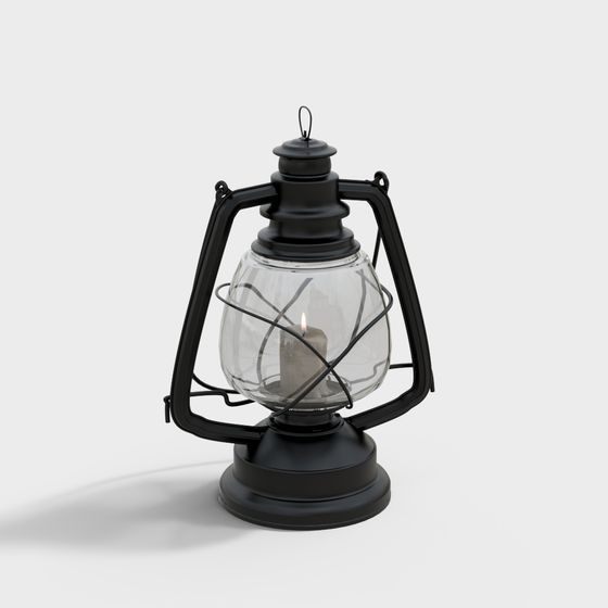 Vintage Oil Lamp 3D model for Creative Projects