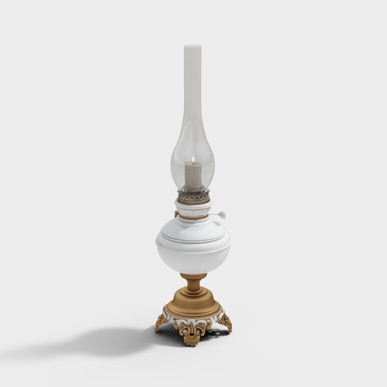 Vintage-Inspired 3D Lantern Model