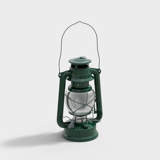 Vintage Oil Lamp 3D model