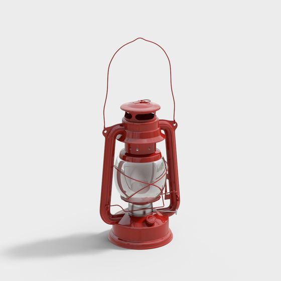 Vintage Red Lantern 3D model