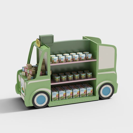Playful Delivery Truck 3D Model for Creative Projects