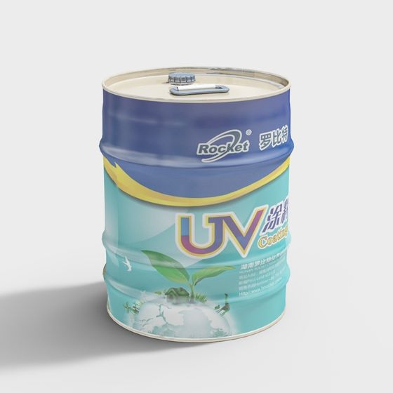 UV Coating Barrel 3D model for Creative Projects