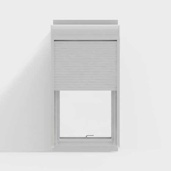 Elegant Roll-Up Window 3D model for Modern Spaces