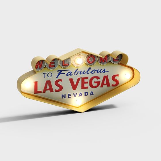 Las Vegas Neon Sign 3D model