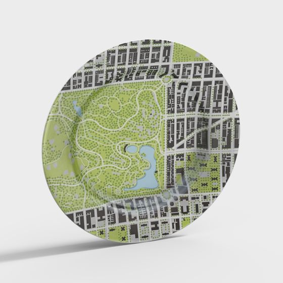 Low Poly City Park 3D model