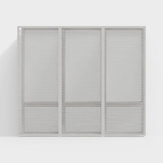 Urban Louver Window 3D model for Modern Spaces