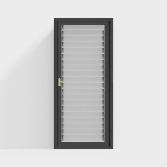 Elegant Shutter Door 3D model