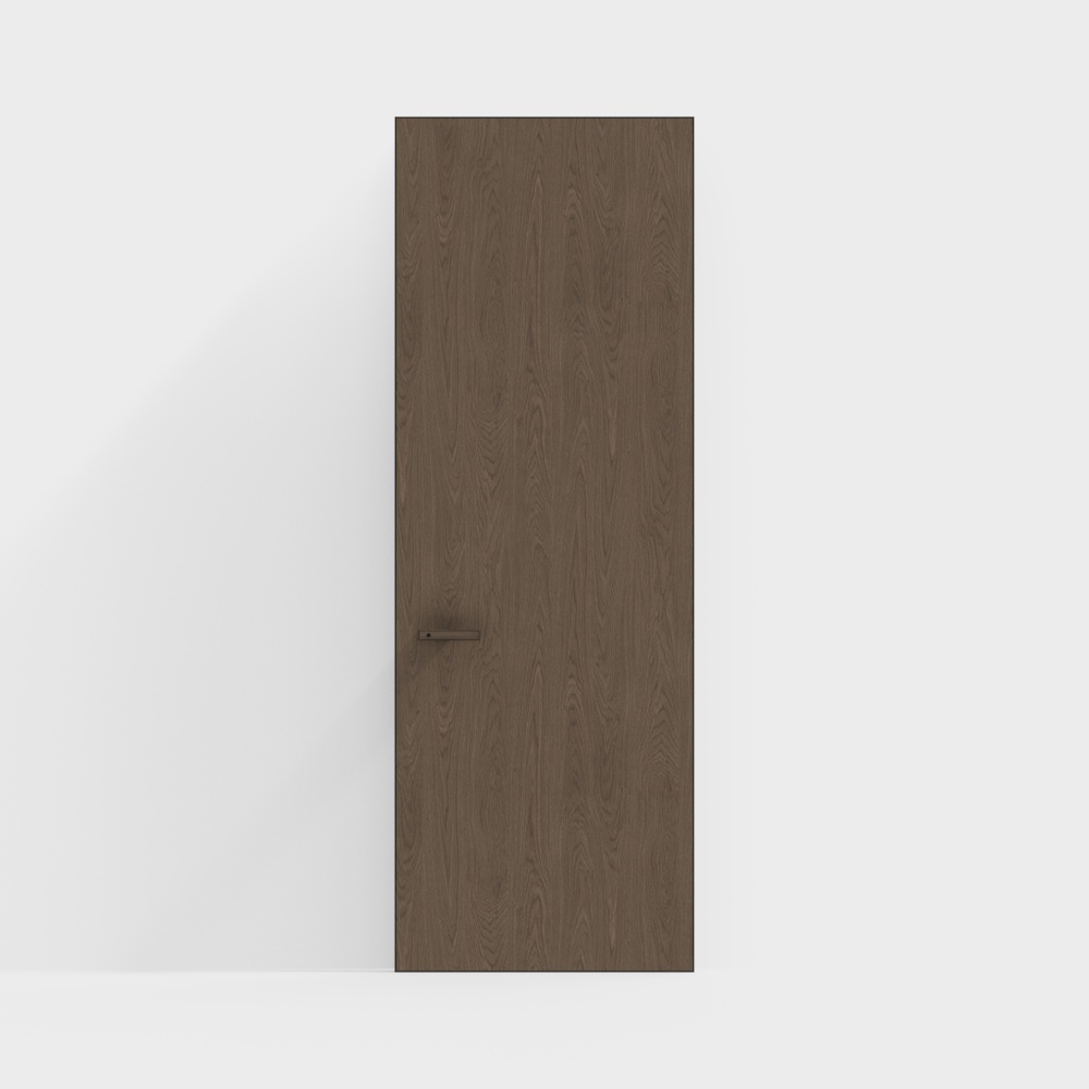 Unique Low-Poly High-Detail Wooden Door 3D model