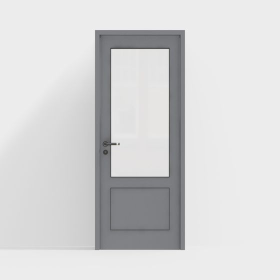 Stylish Grey Door 3D model for Modern Interiors