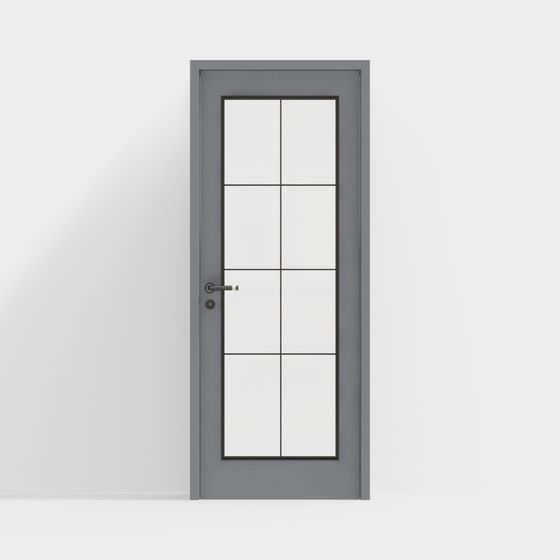 City Window 3D model - Modern Minimalist Door