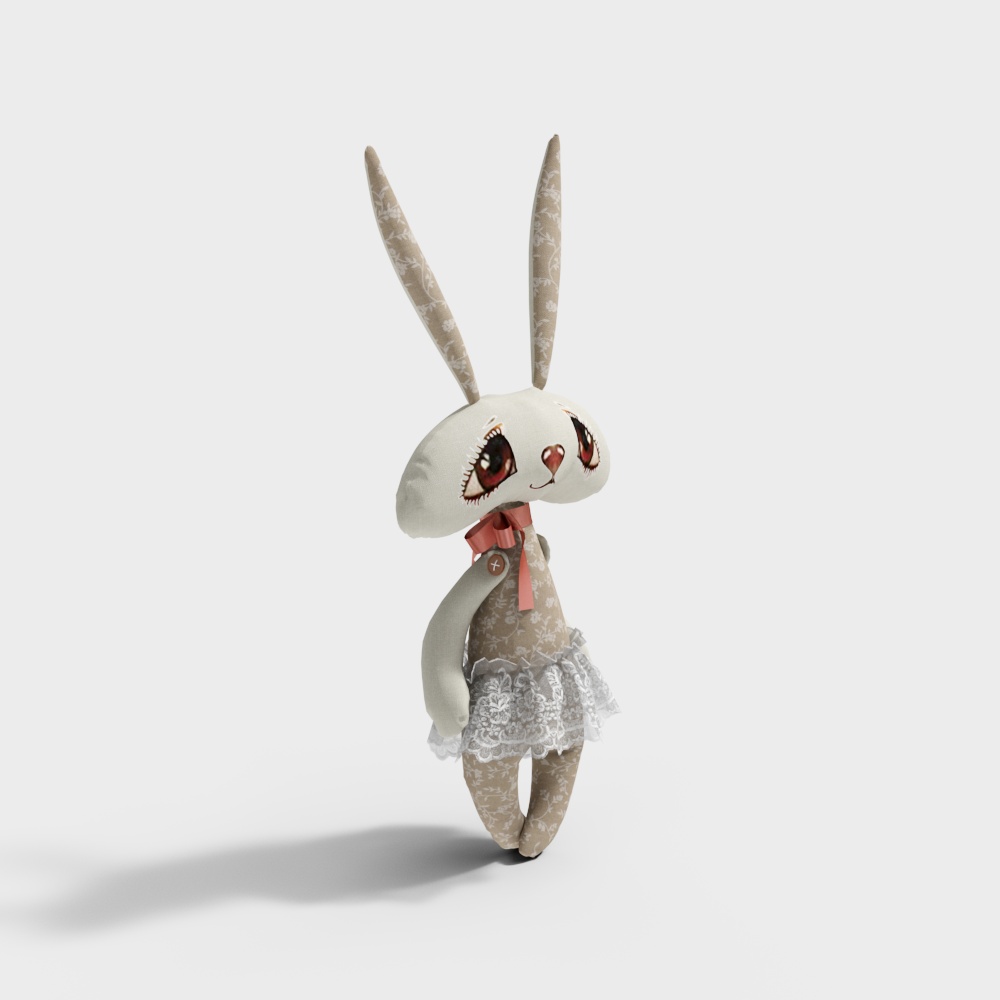 Delicate Lace Bunny 3D model