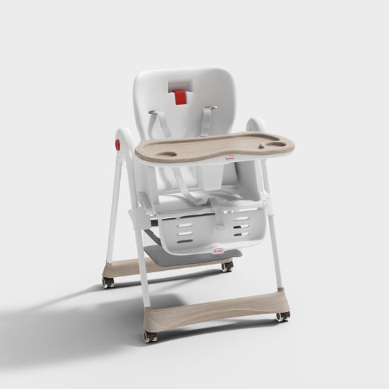 Minimalist Baby High Chair 3D model