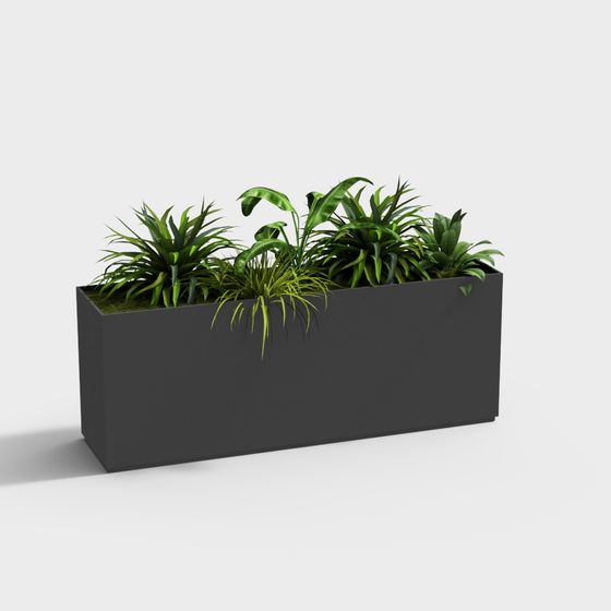 Urban Oasis Planter Box 3D model for Modern Projects