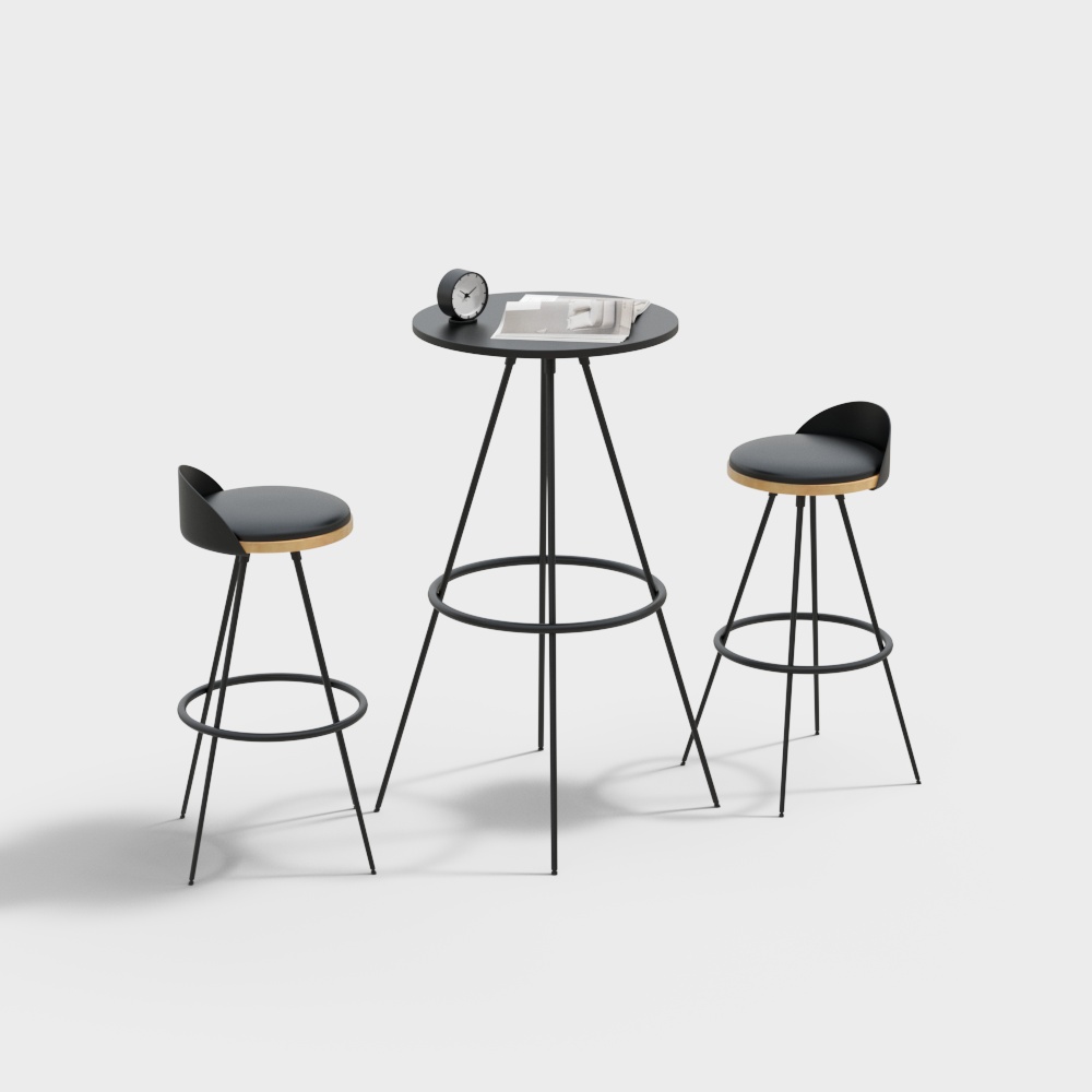 Cafe high table and chair combination