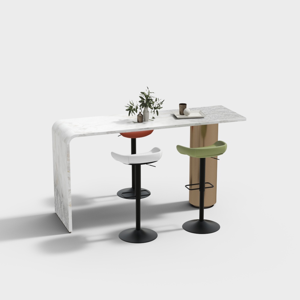 客廳小吧檯高桌及椅子組合