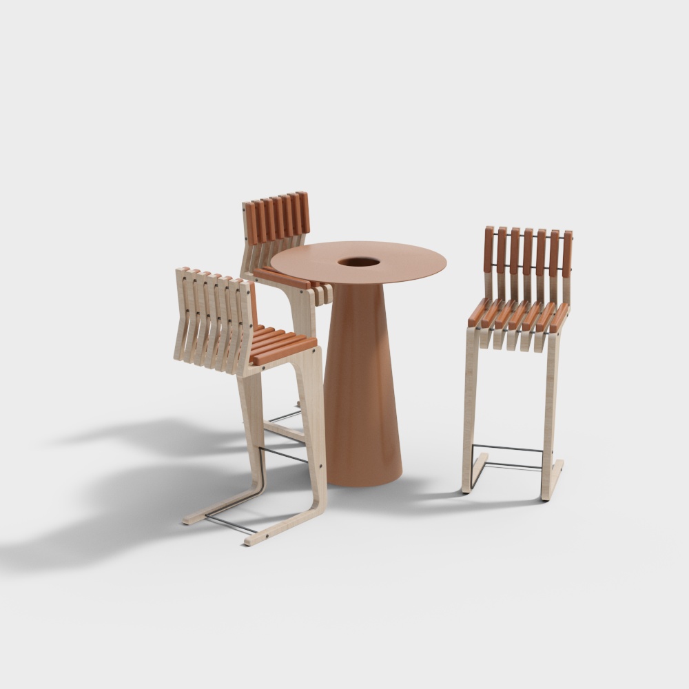Cafe high table and chair combination