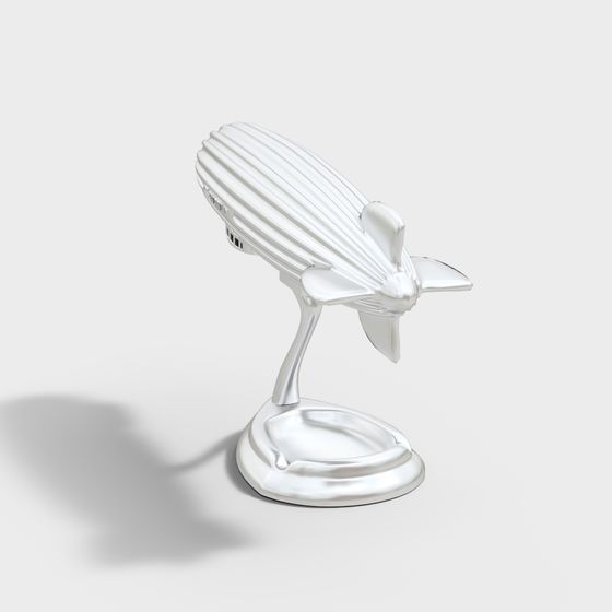 Streamlined Futuristic Airship 3D model