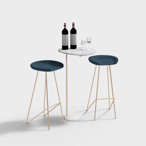 Urban Relaxation Bar Counter 3D model