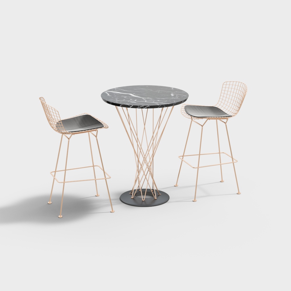 Cafe high table and chair combination