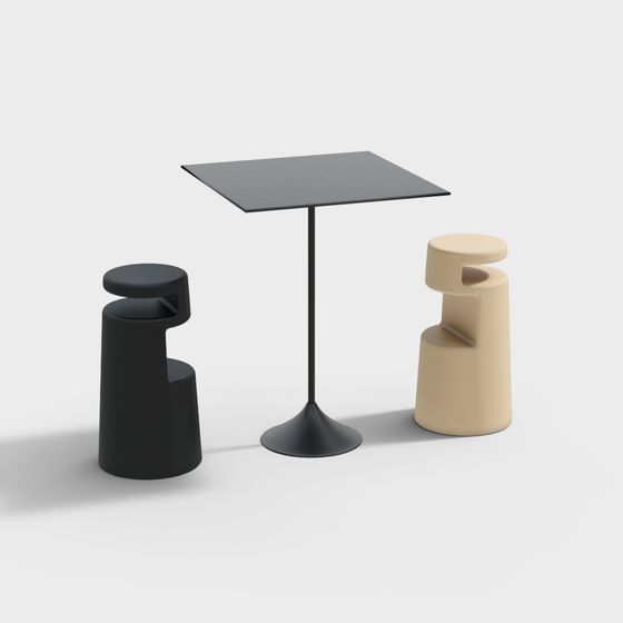 Urban Corner Low Poly 3D model