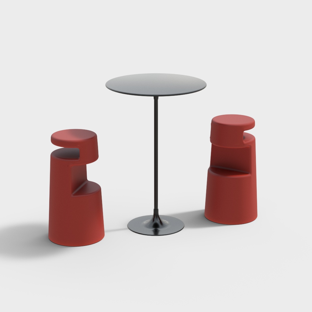 Cafe high table and chair combination