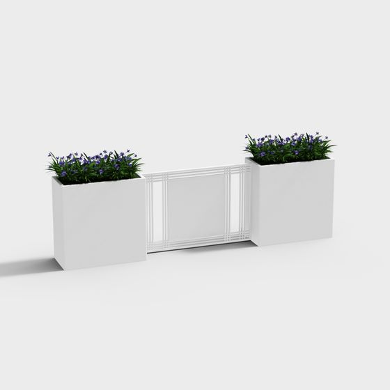 Urban Greenery Flower Box 3D model